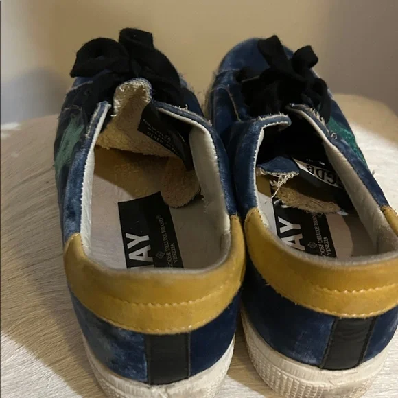 Golden Goose “May” blue velvet! So cute - Picture 4 of 7